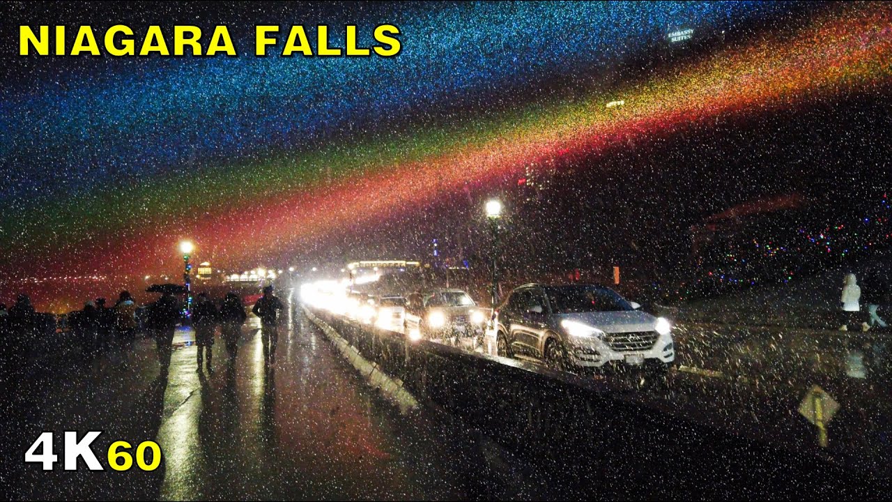 Niagara Falls Snowfall Walk on Christmas Eve 2020