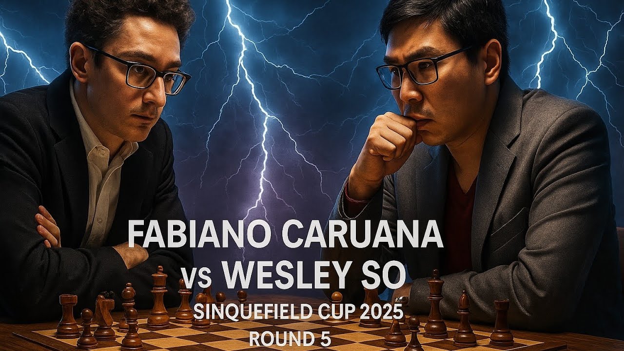 Fabiano Caruana vs Wesley So | Sinquefield Cup 2025 | Strategic Battle in the English Opening