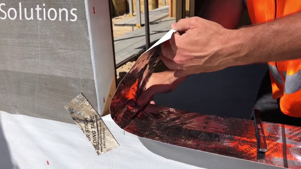 Super-Stick flashing tape – Sill Installation