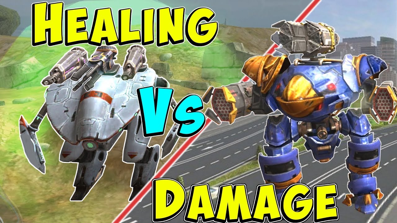 Healing Vs Damage - What Gives Better Stats? War Robots Gameplay WR