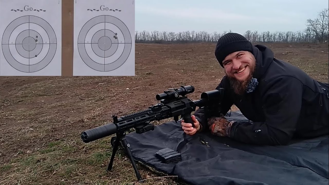 Сайга-308 исп.46 с прикладом DLG Tactical - стрельба в сильный ветер!