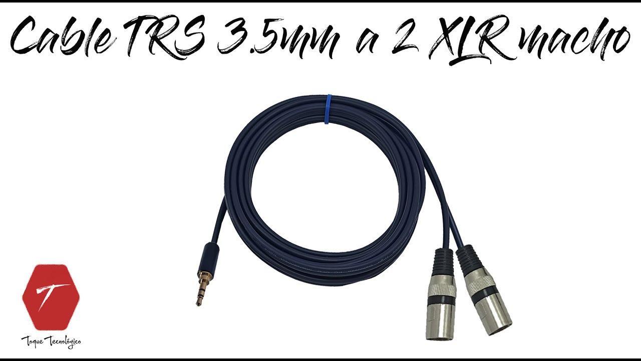 Cómo hacer / reparar / armar un cable TRS a 2 a 2 XLR Canon ( 2x1 )