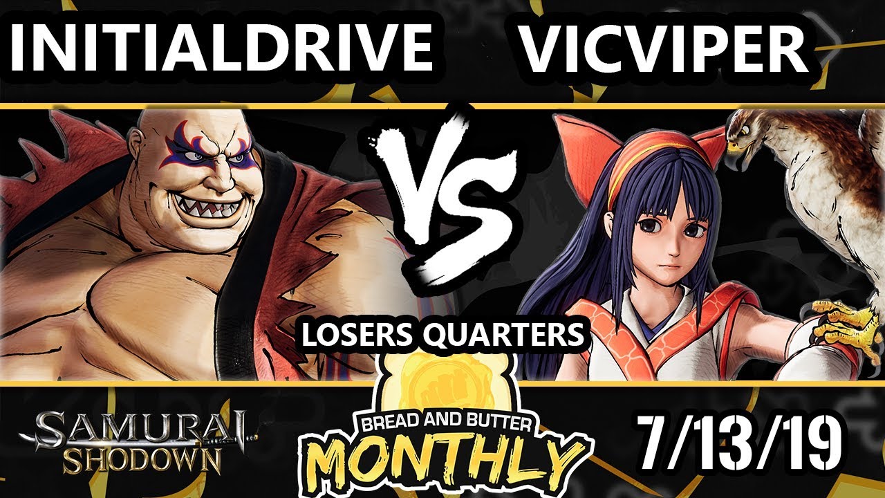BnB 14 SamSho - Initialdrive (Earthquake, Genjuro) Vs. VicViper (Nakoruru) - Samurai Shodown LQ