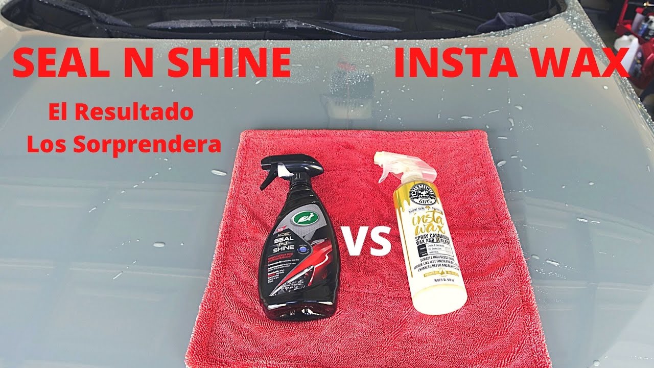 Turtle Wax Seal N Shine vs Insta Wax de Chemical Guys