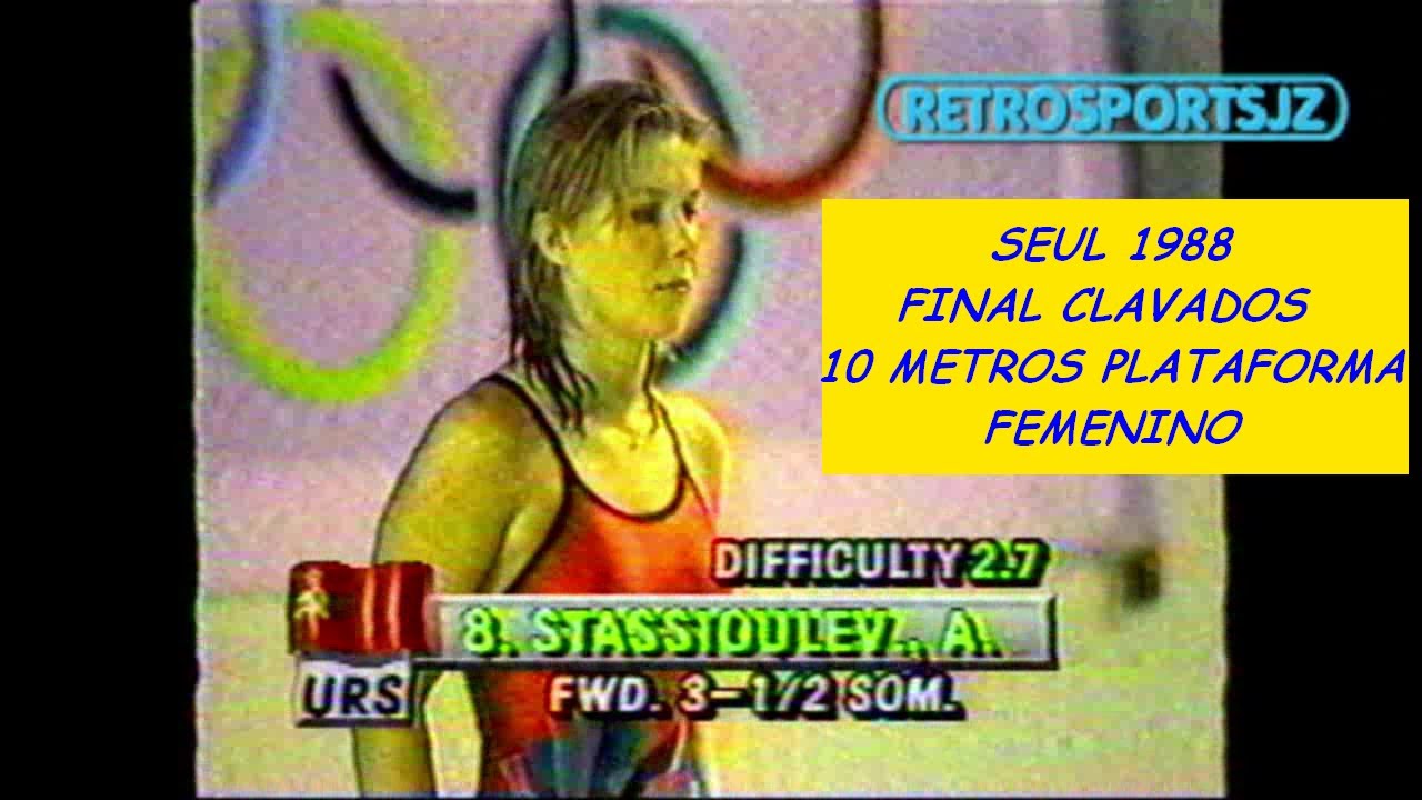 Seul 1988 Final Clavados 10m femenino, Voleibol, Baloncesto, Box, Gimnasia Artística, Hockey Césped