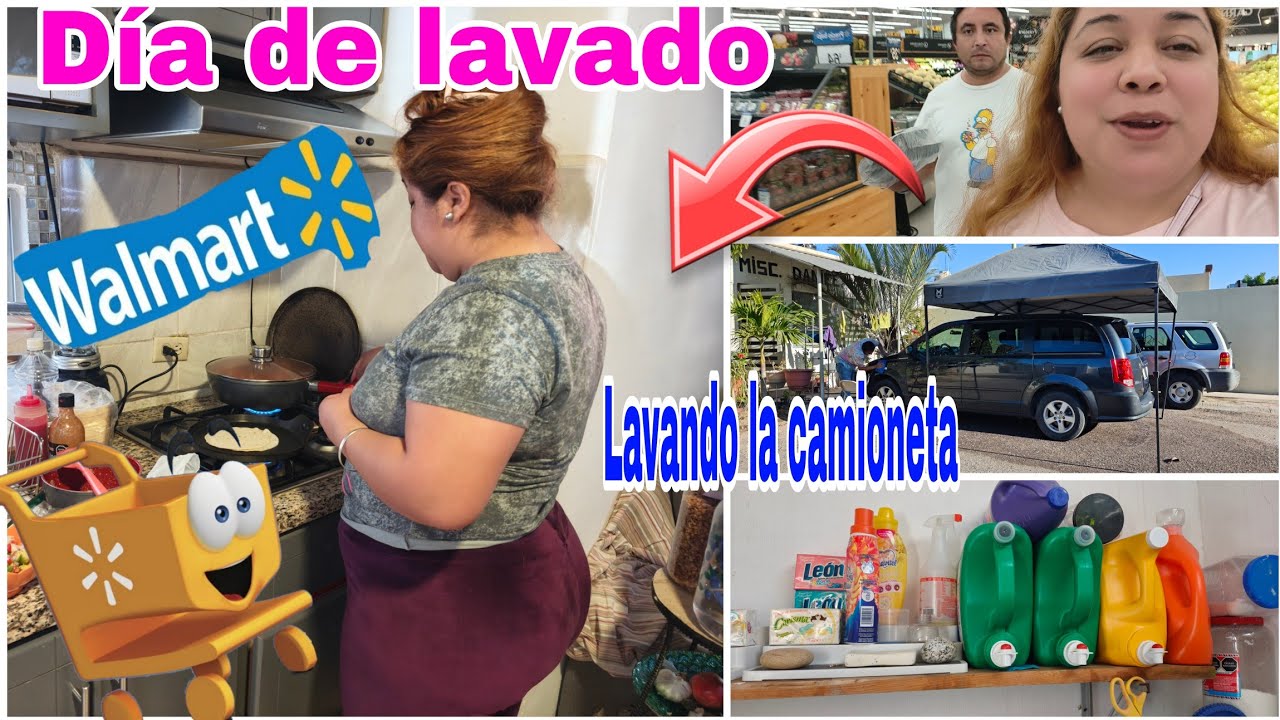 Día de lavado🫧🧼 Compras en Walmart Lavando la camioneta 🛻 mi esposo 😃