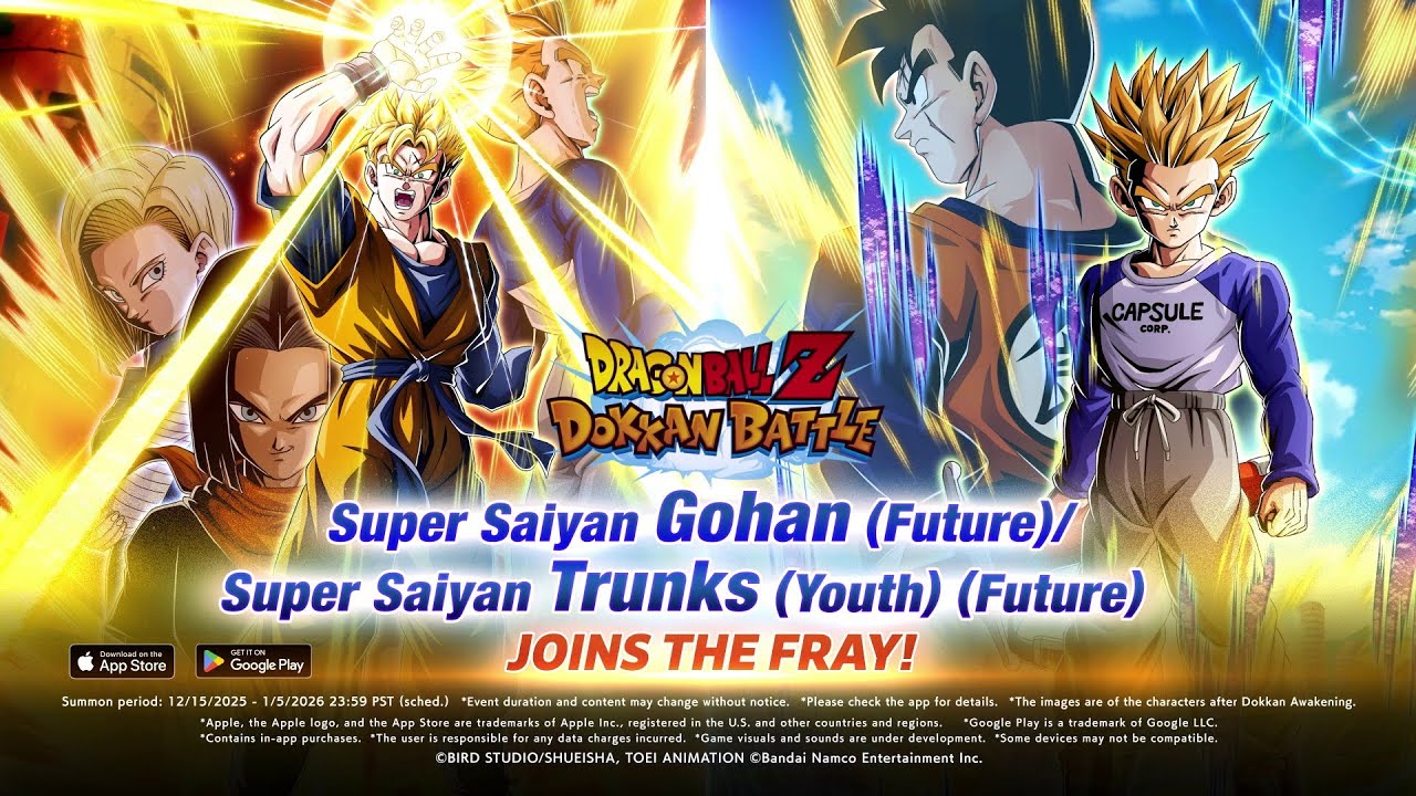 [Dokkan Battle]Super Saiyan Gohan (Future)/Super Saiyan Trunks (Youth) (Future) Promo Video