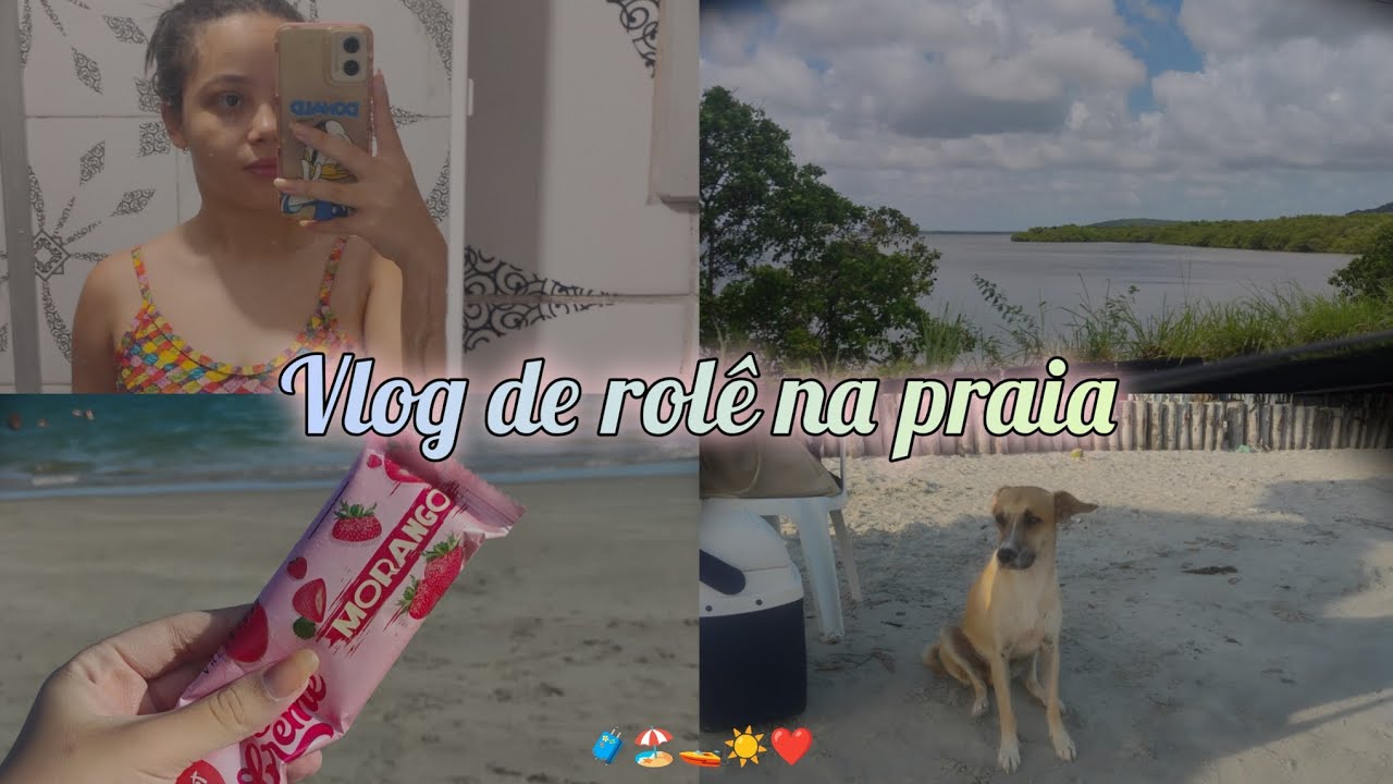 Vlog: Um dia comigo se divertindo na praia  - Forte Orange