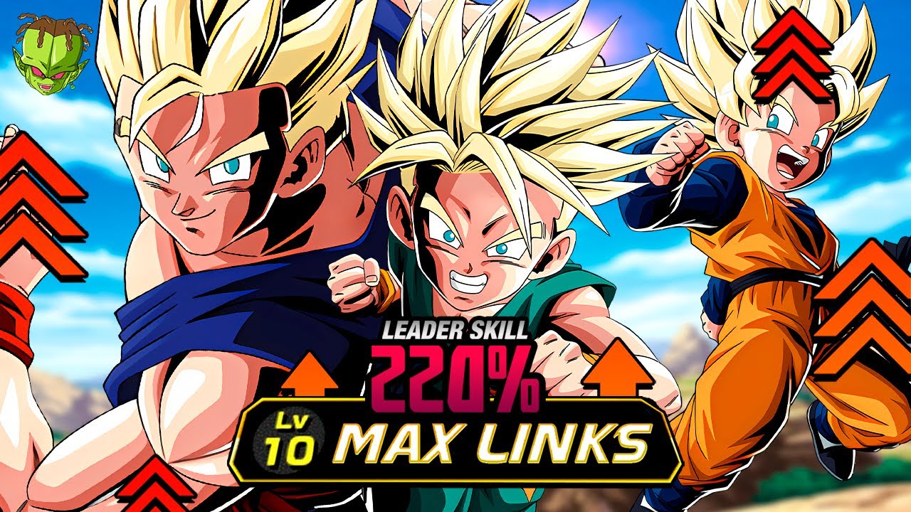 ABSURDO a MAS NO PODER!! GOHAN GOTEN & TRUNKS LR 220% SHOWCASE | Dokkan Battle