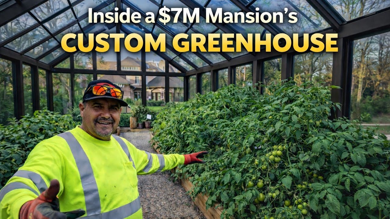 Inside a $7M Mansion's Custom Greenhouse - Built From Scratch