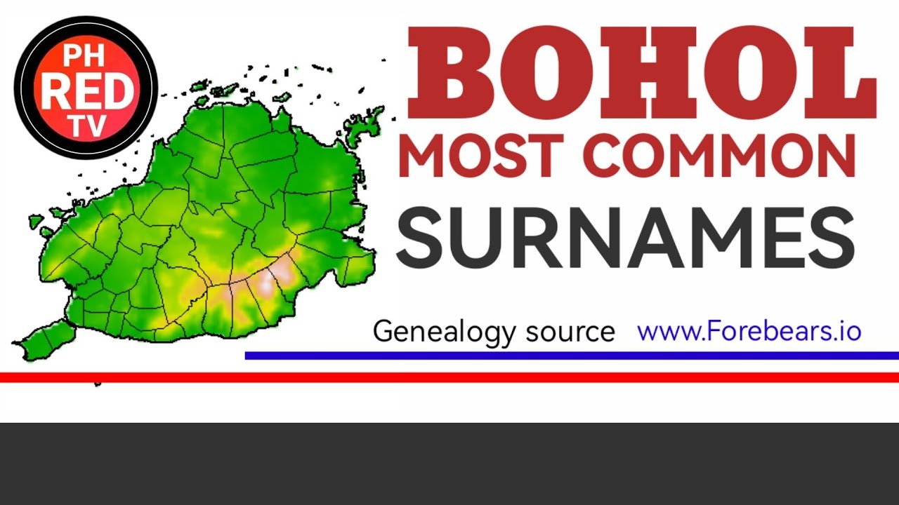 Bohol most common surnames In every Municipality