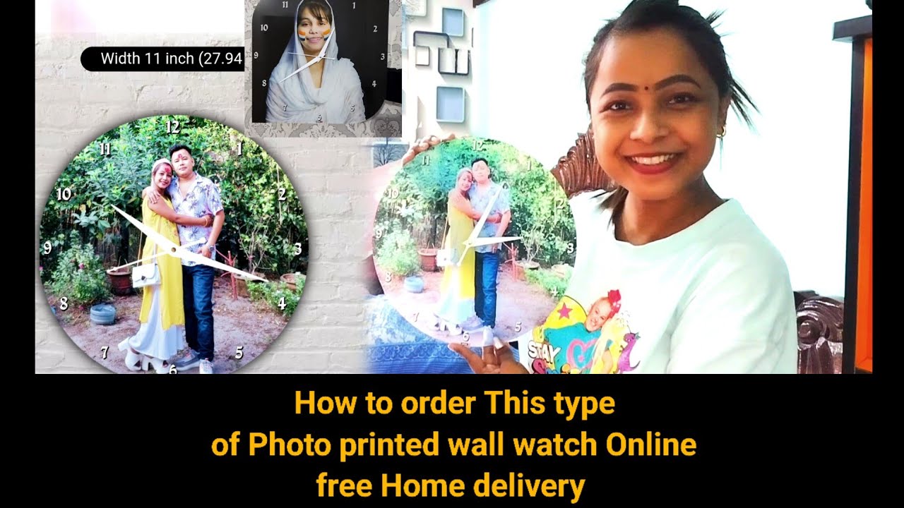 Photo Printed Wall Watch Online Order Free Delivery | Just One Click