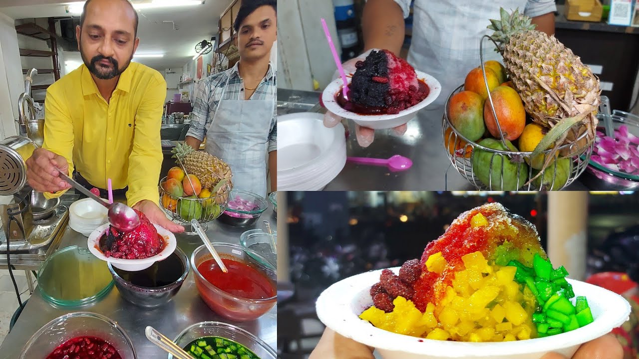 30 જેટલા ફળોના ગોલા બને છે અહીં સેતૂર રાવણાજાંબુ ચણીયાબોર જેવા ફળોના પણ Ice gola | Fruit Gola