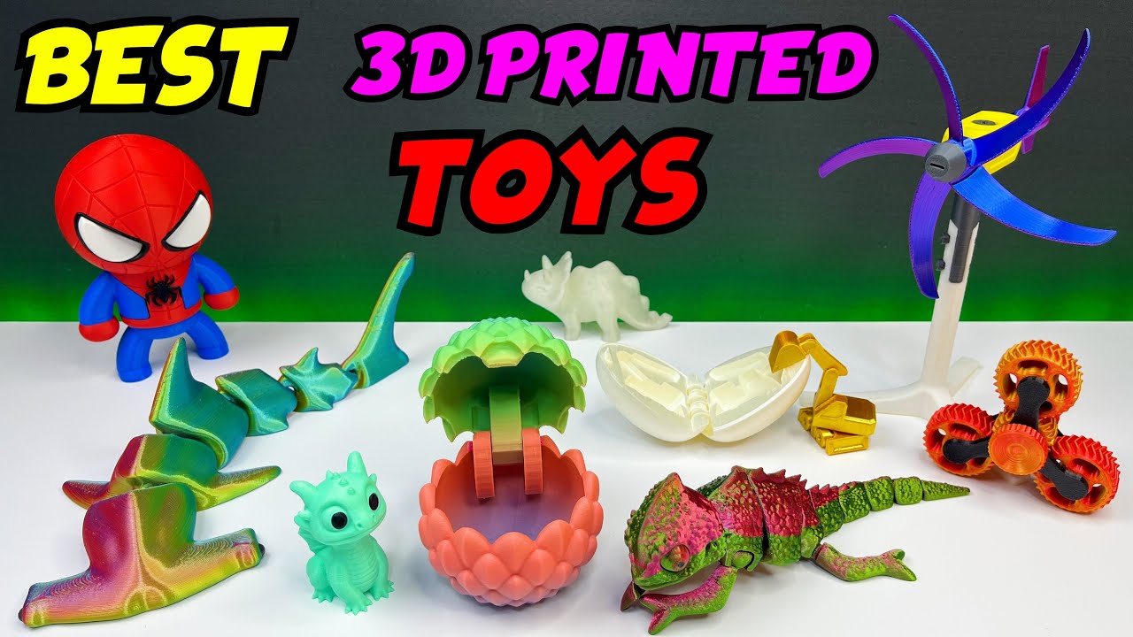 Лучшие красочные игрушки, напечатанные на 3D-принтере