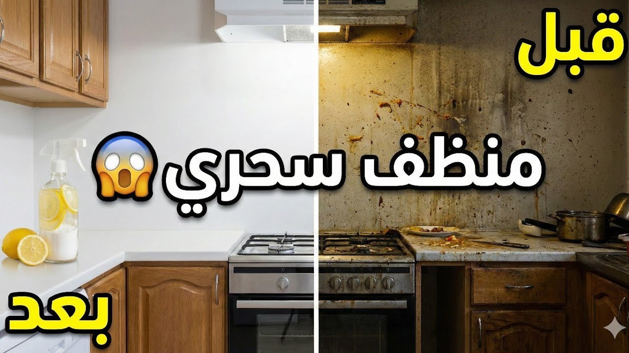 تحضيرات رمضان 2026 😱 منظف متعدد الاستعمالات يجعل المطبخ والحمام يلمعان كالألماس