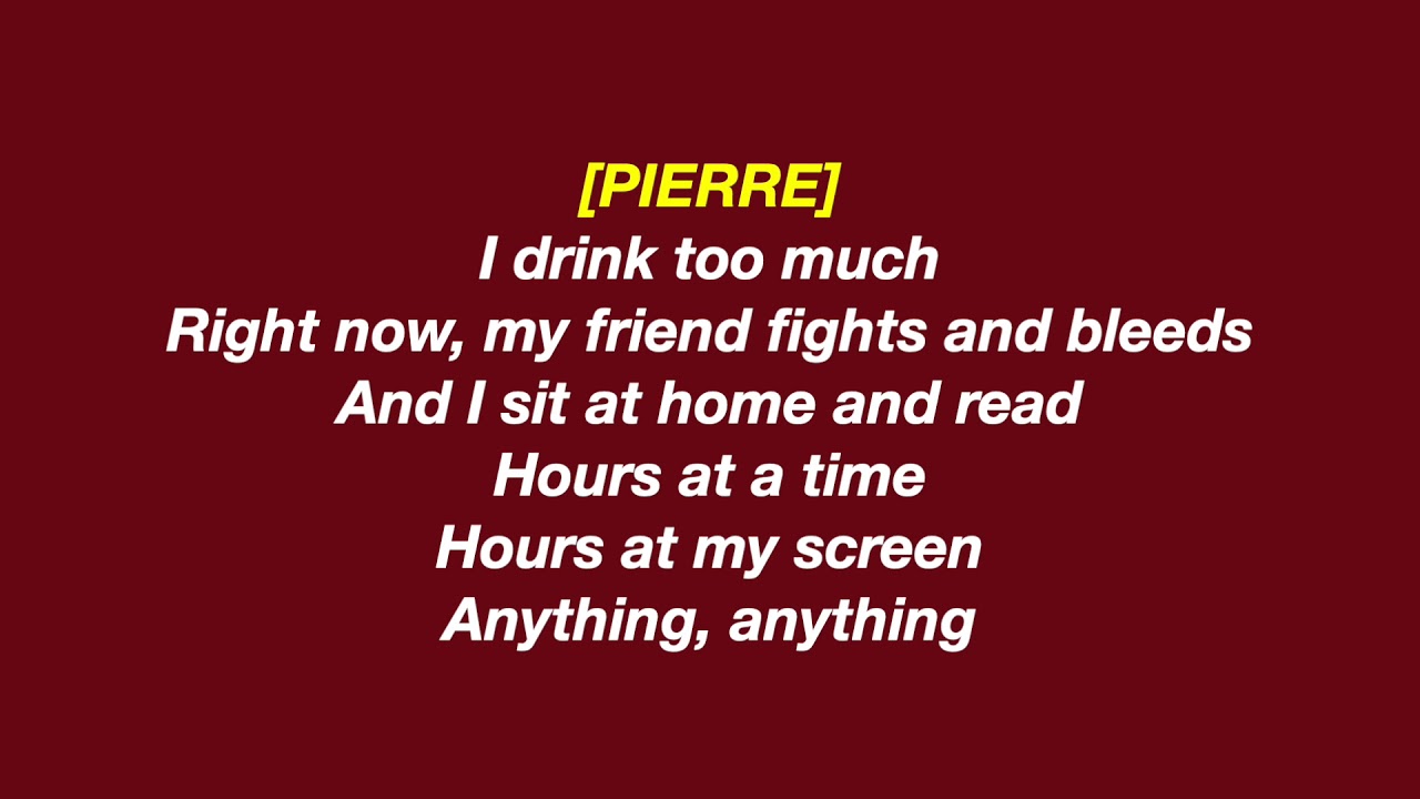 Pierre [LYRICS] - Natasha, Pierre & the Great Comet of 1812