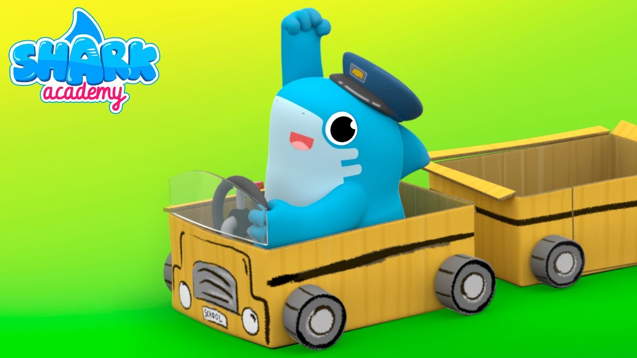 Shark Academy -As Rodas do Ônibus- Músicas para crianças, canções para crianças
