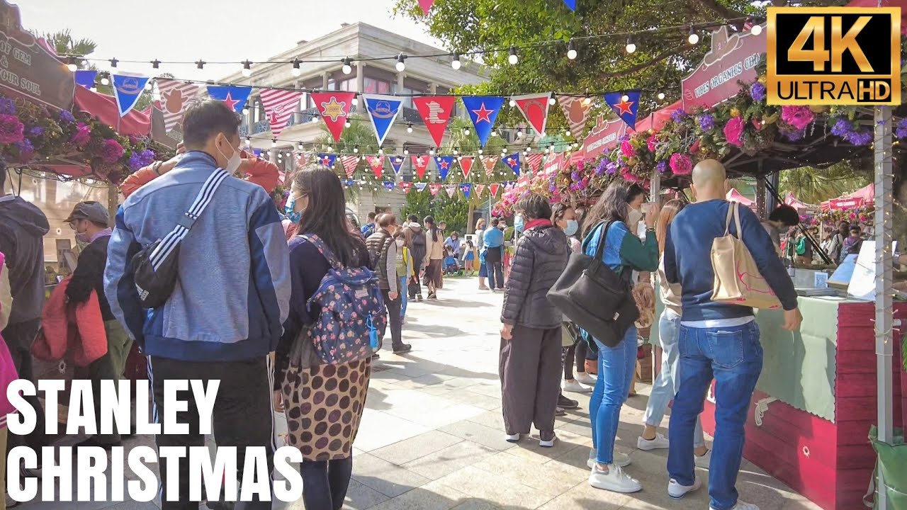 Hong Kong -- Christmas Market at Stanley【4K】