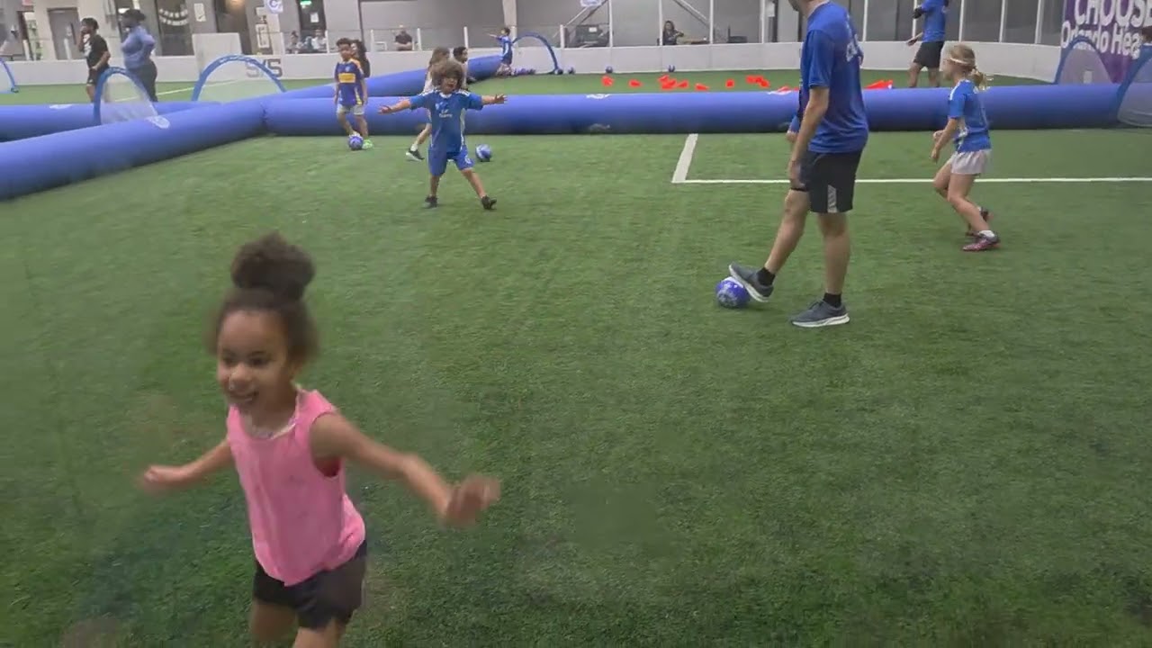 Niece's First Soccer Training 