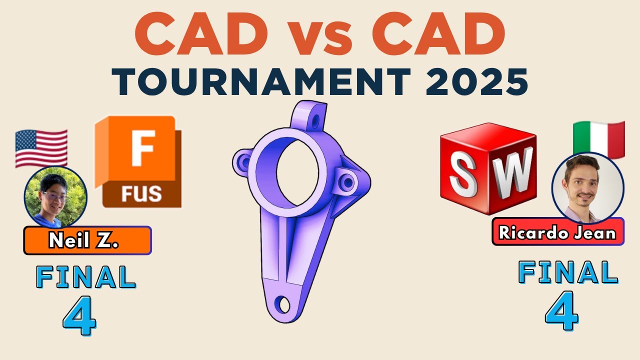 Турнир CAD против CAD — ПОЛУФИНАЛ 2025 ГОДА! — FUSION против SOLIDWORKS