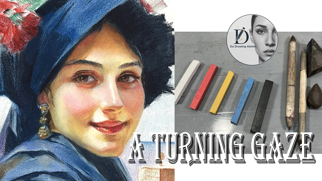 The Logic of Luminous Skin: Mastering Sunlight & Vibrant Colors in Pastel | 肤色的透光逻辑：粉笔画中强光与艳丽色彩的平衡艺术