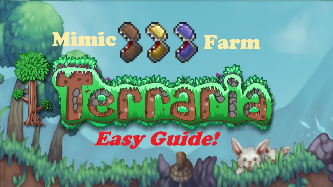 Terraria &mdash; ферма мимиков | Руководство для начинающих по простому, эффективному и автономному фар...