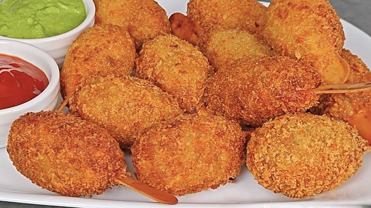 Cheesy Chicken Lollipop | Chicken Lollipop Recipe | Crispy Cheesy Chicken Lollipop