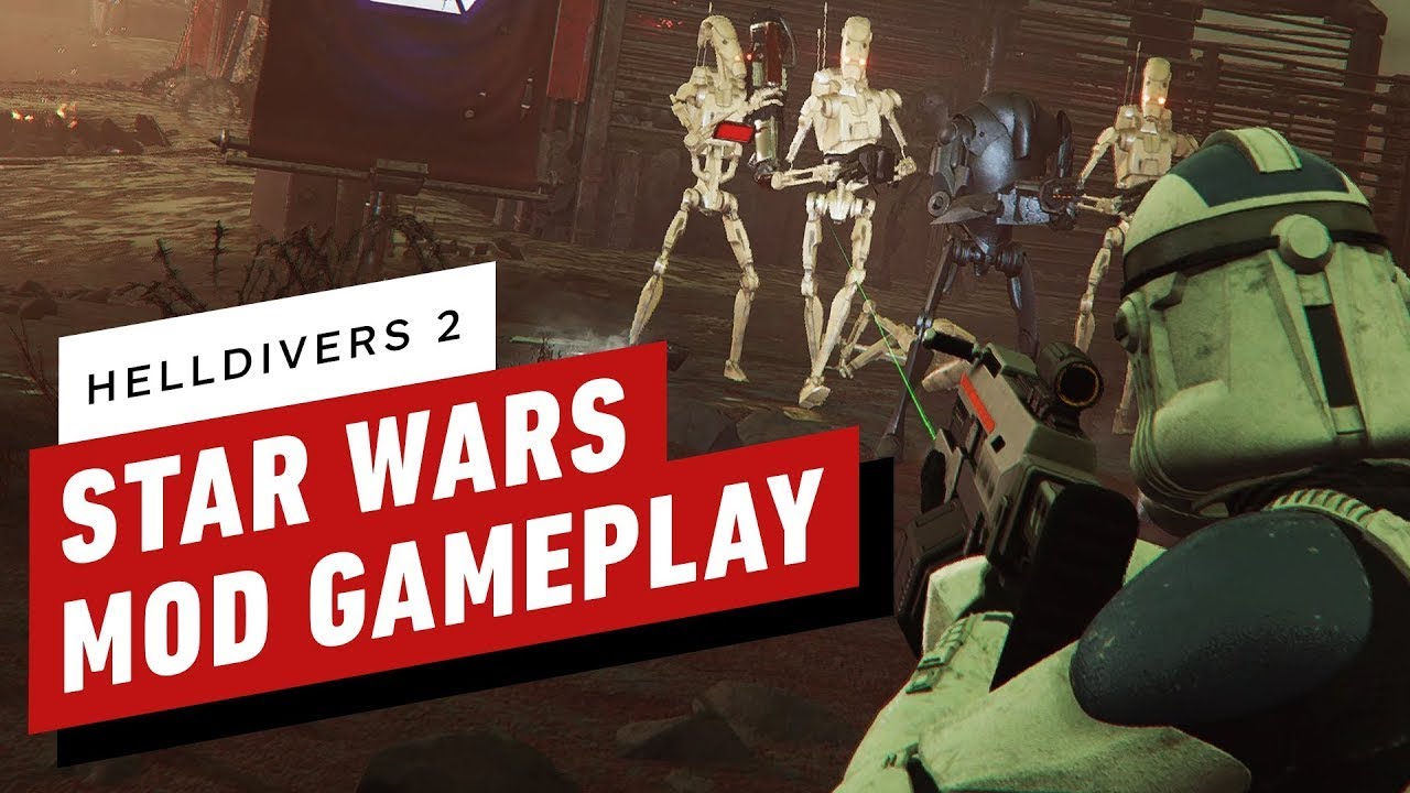 Helldivers 2 Star Wars Mod Gameplay (4K 60FPS)