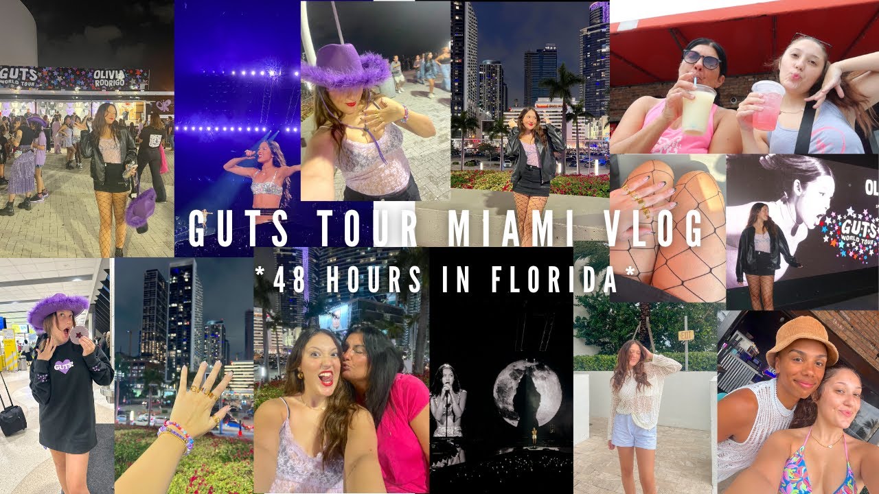 FLORIDA VLOG: GUTS concert + beach day + more!💜