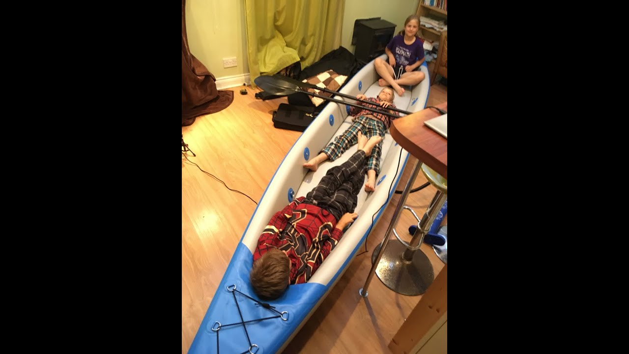 TRIPLETS UNBOXING a BLUEWAVE GLIDER 2+1 Full Drop Stitch Inflatable Kayak / Canoe (3 videos in 1)