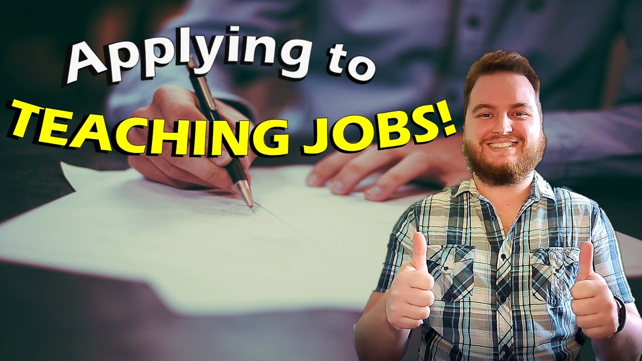 How To Apply To Teaching Jobs!
