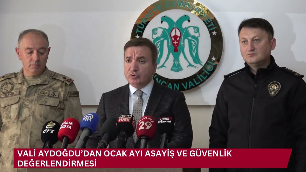 Vali Aydoğdu’dan Ocak Ayı Asayiş ve Güvenlik Değerlendirmesi