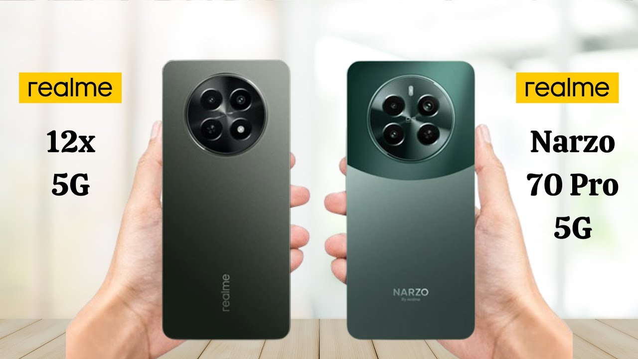 Realme 12x 5G Vs Realme Narzo 70 Pro 5G - Full Comparison 2024