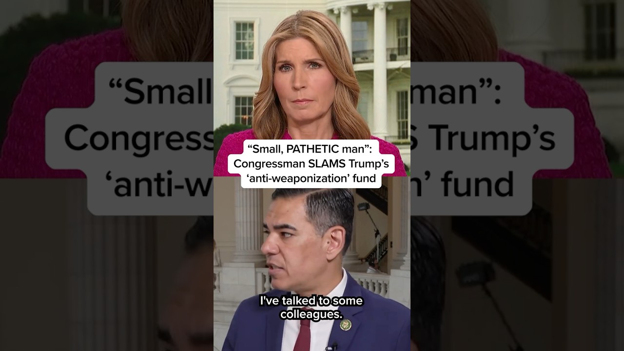 'Small, PATHETIC man': Congressman SLAMS Trump's 'anti-weaponization' fund