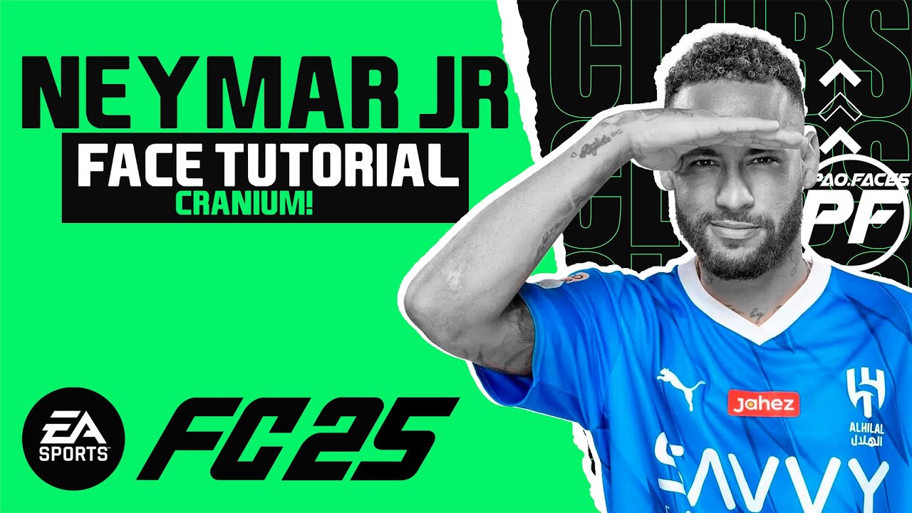 EA FC 25 NEYMAR JR FACE -  Pro Clubs Face Creation - CAREER MODE - LOOKALIKE Al-Hilal Saudi
