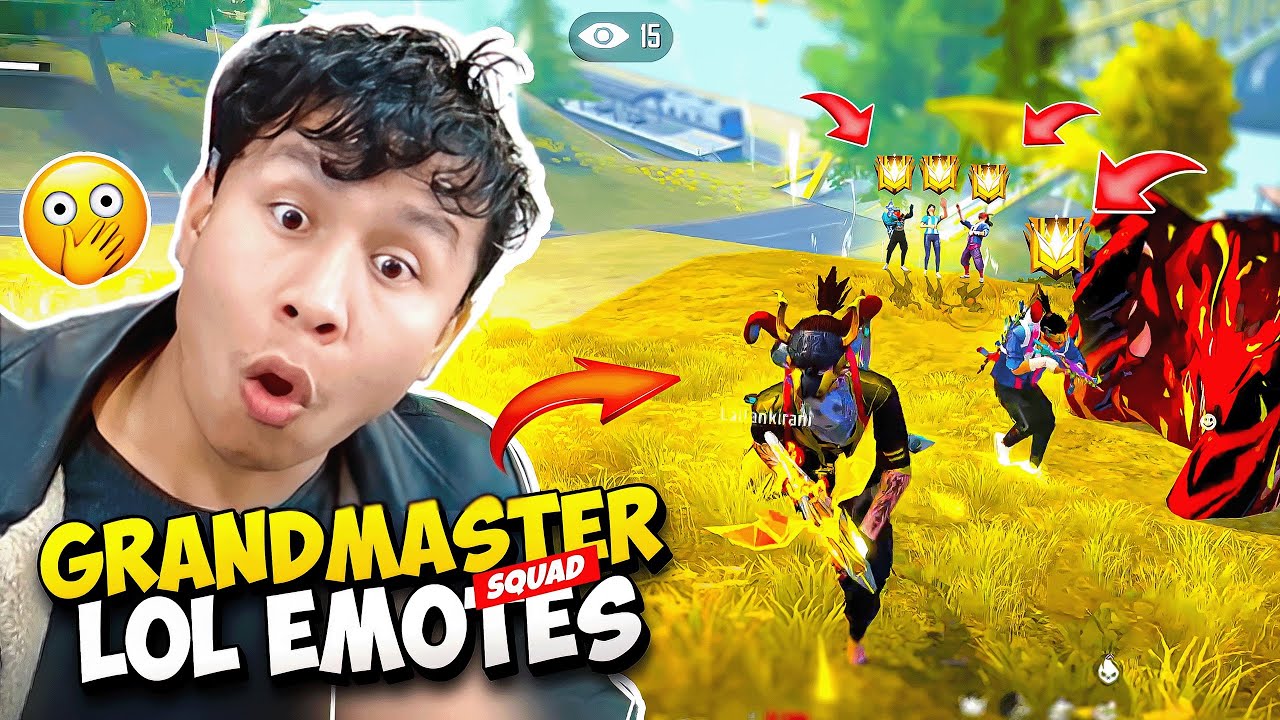 Top Grandmaster S01 Player Showing Lol Emotes 😡 Tonde Gamer - Free Fire Max