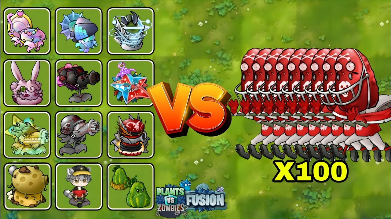 X100 Tallnut Rugby VS X15 Fusion Plants - PvZ Fusion 3.3.1