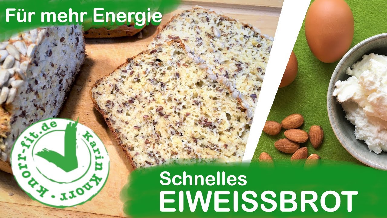 SCHNELLES EIWEISS BROT I Einfaches Low Carb Brot für mehr Energie I Karin Knorr Ernährungstraining