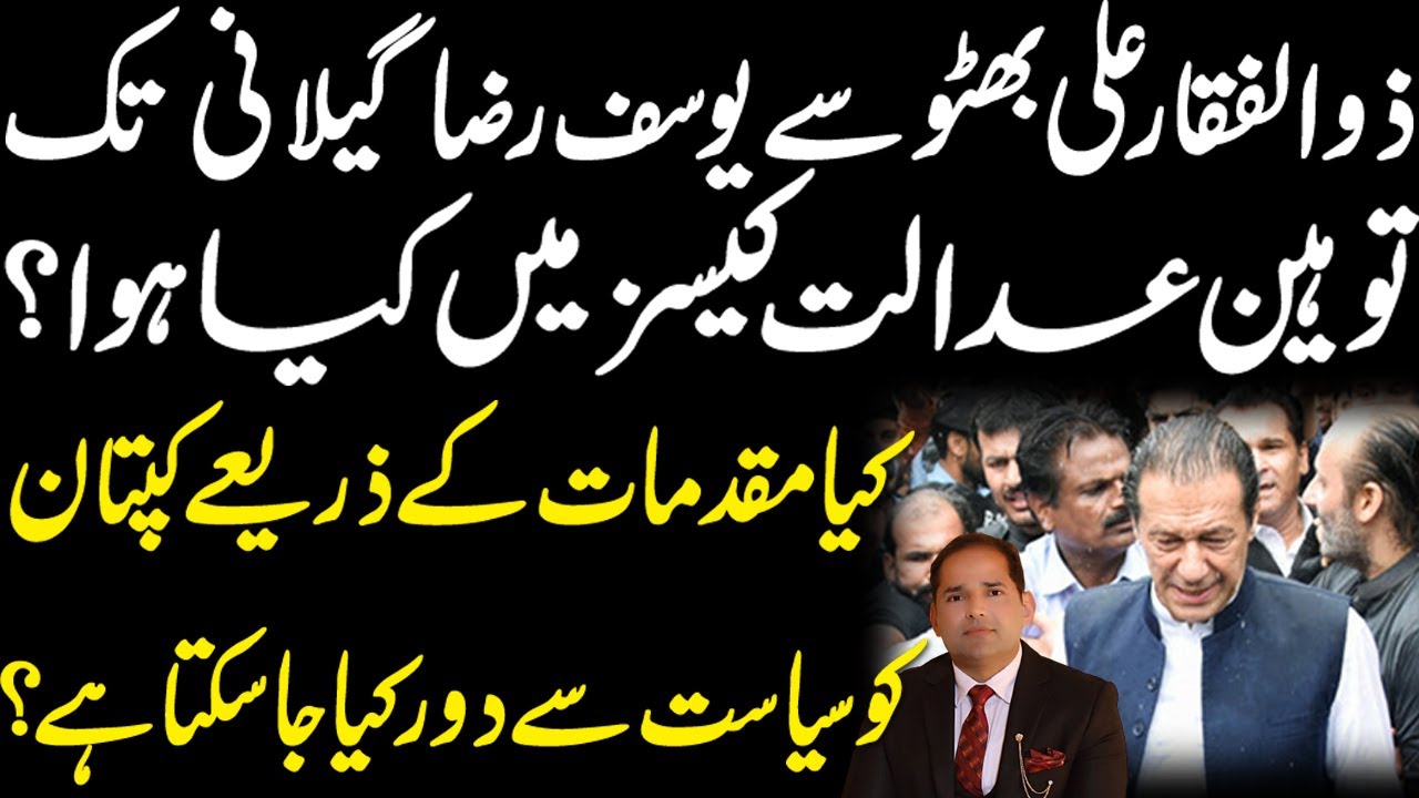 From Zulifqar Ali Bhutto to Yousaf Raza Gilani | History of Contempt of Court Cases | Ishtiaq Gondal