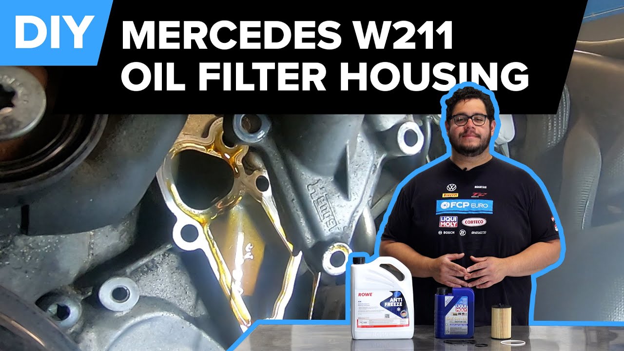 Mercedes E63 AMG Oil Filter Housing Gasket Replacement DIY (Mercedes W211 E55 AMG, W204 C63 AMG)