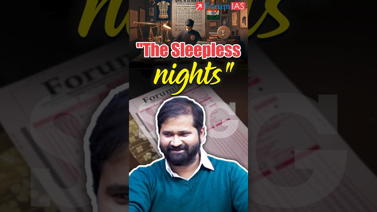 The Sleepless Nights | Ayush Sinha Sir #upsc #shorts