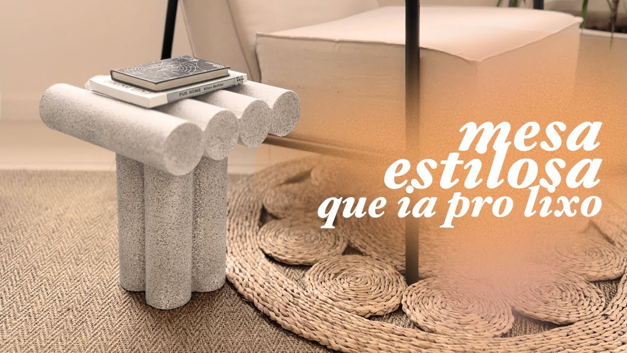 Mesa de apoio que iria pro LIXO: transformação total! - Gui e Rafa ✨