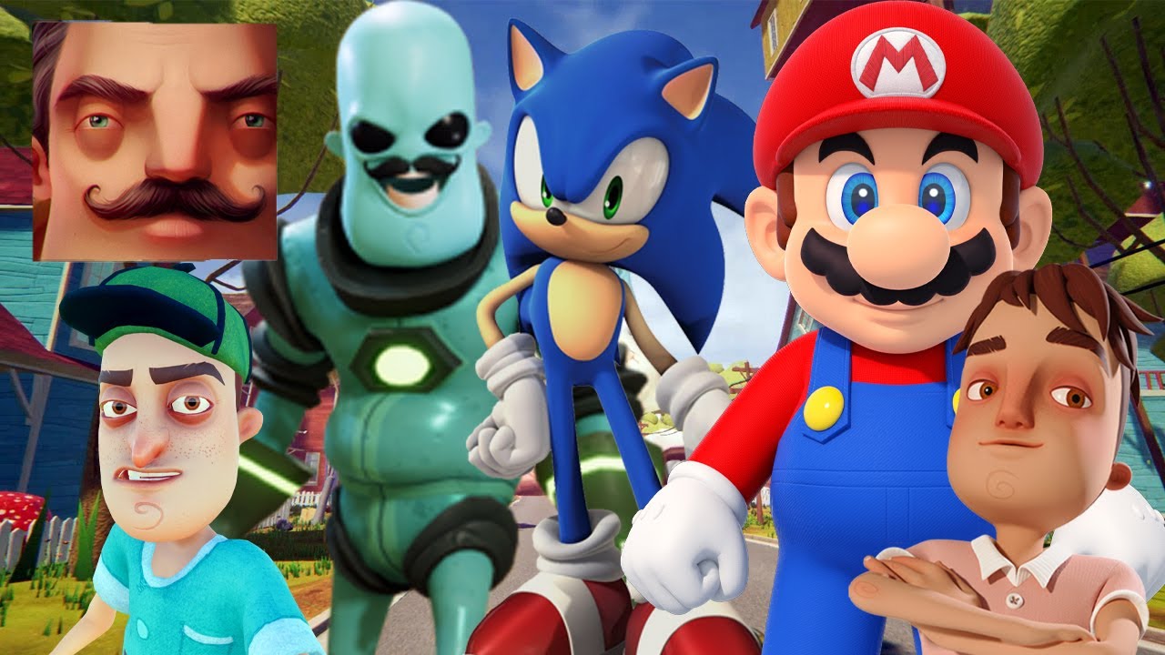 Hello Neighbor - New Secret Neighbor FNAF Vanny Mario Alien Sonic History Part 807 Gameplay TP