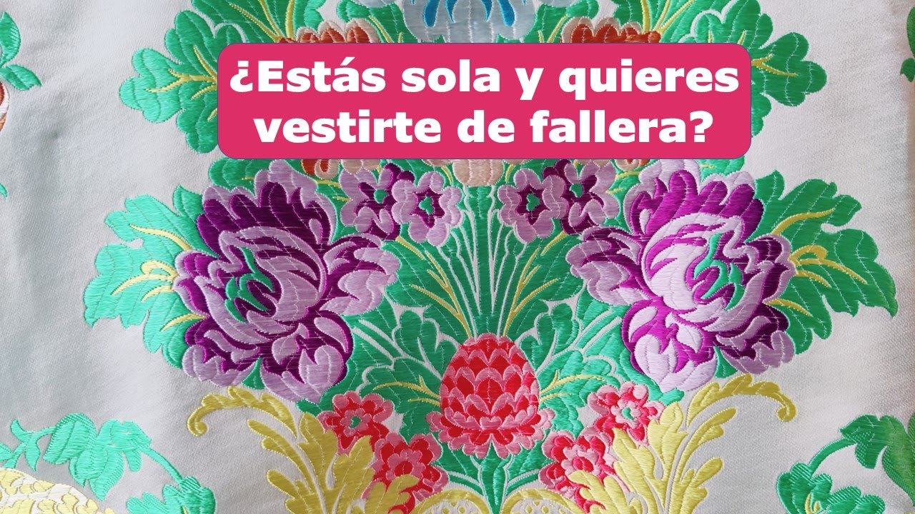 Como vestirse de fallera (siglo XVIII) sola, sin ayuda.
