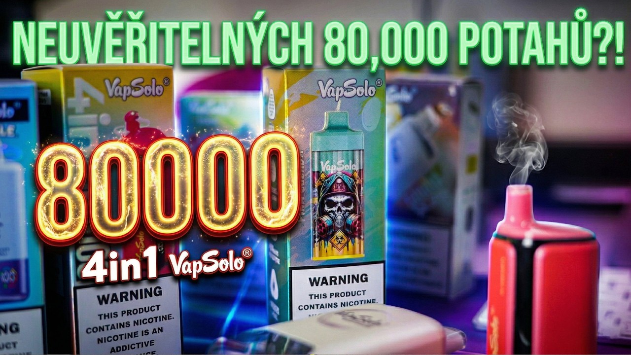 80 000 potahů??? 🤯 Jednor&aacute;zovky Vapsolo 💨