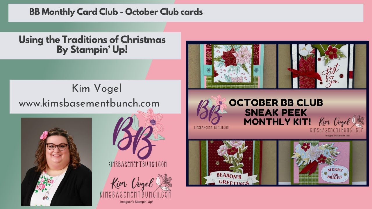 October BB Monthly Club with Kim Vogel and the Basement Bunch Stampers