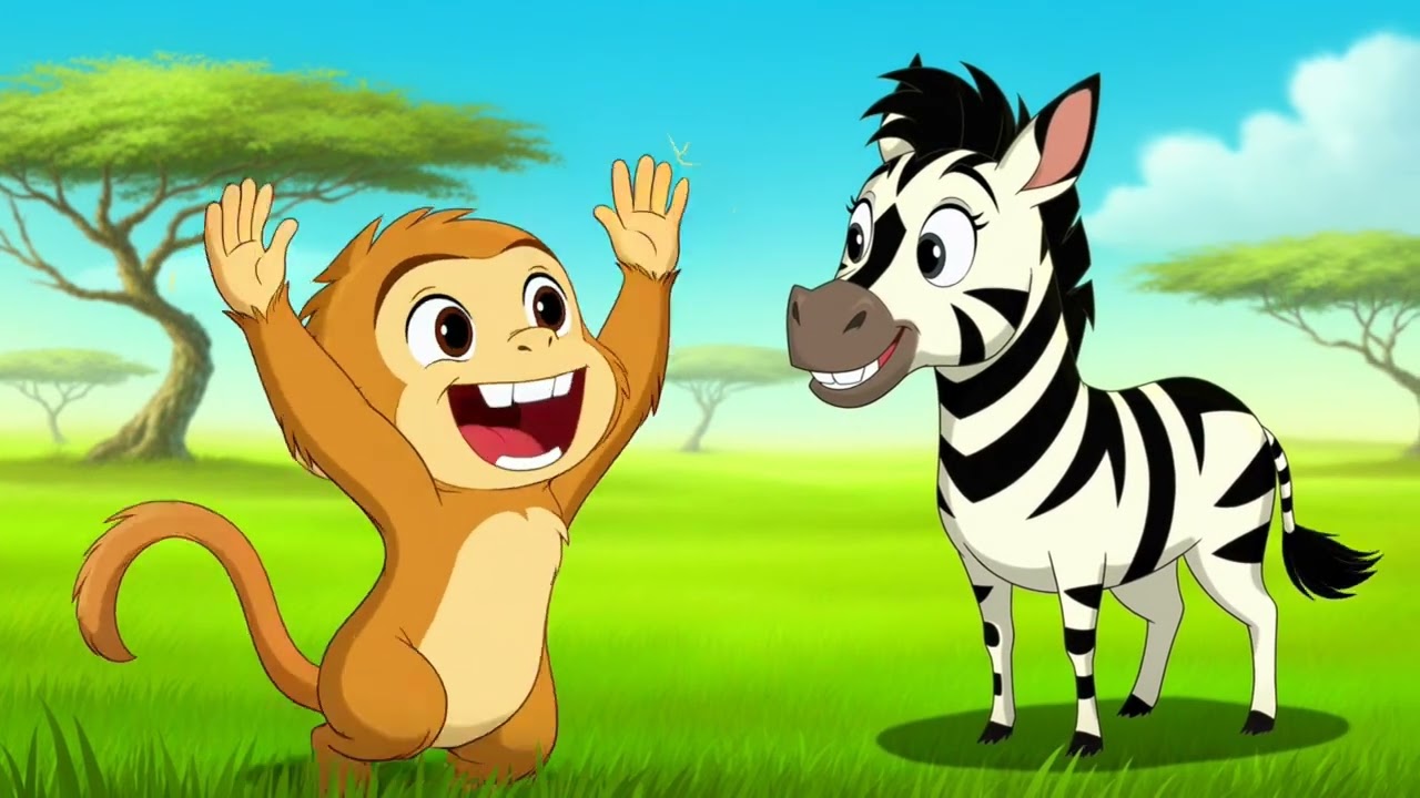 The Day Zebra Found His Stripes ||The Secret of Zebra’s Black and White Coat