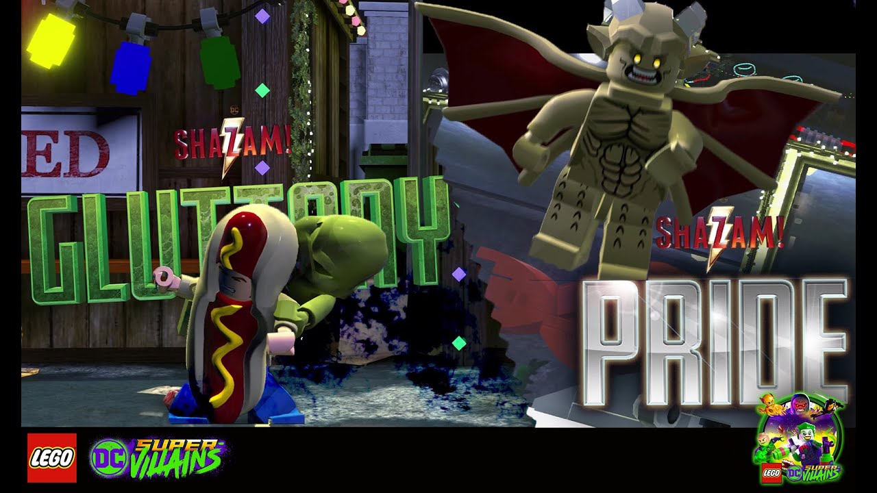 GLUTTONY & PRIDE BOSSES - Lego DC Super Villains - Shazam! Movie Level Pack 2 - SIVANA SHOWDOWN