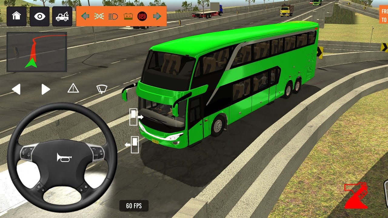 BUS SIMULATOR INDONESA || 🚍Bus  Driving👮‍♂️ City • new Coach bus Simulator-Android Gameplay Bus 2025