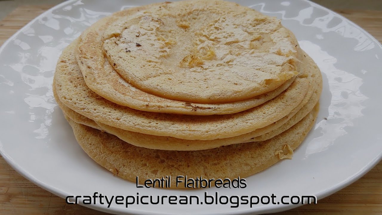 Lentil Flatbreads (ASMR) Gluten-free dairy-free vegan